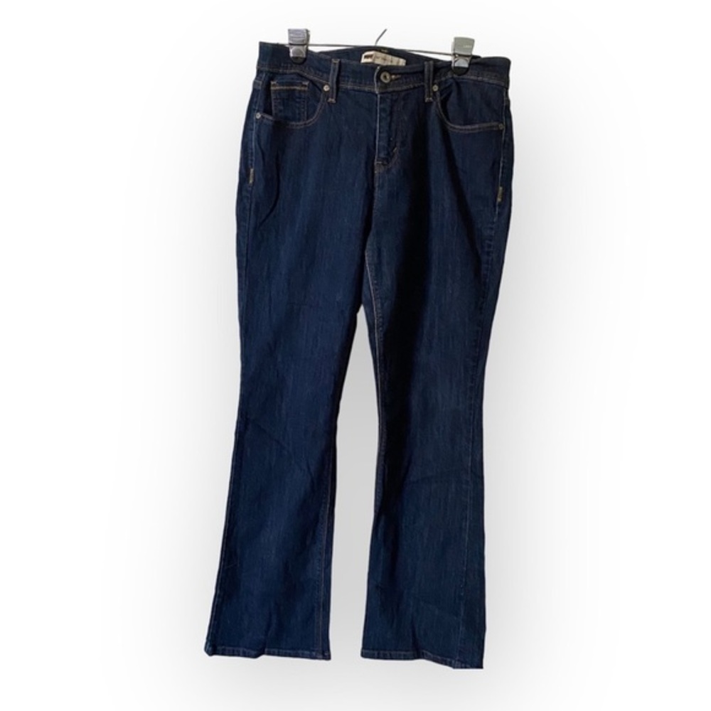 Levi’s 515 Jeans Women’s 10M Boot Cut Blue Button Flap Pockets Dark Wash